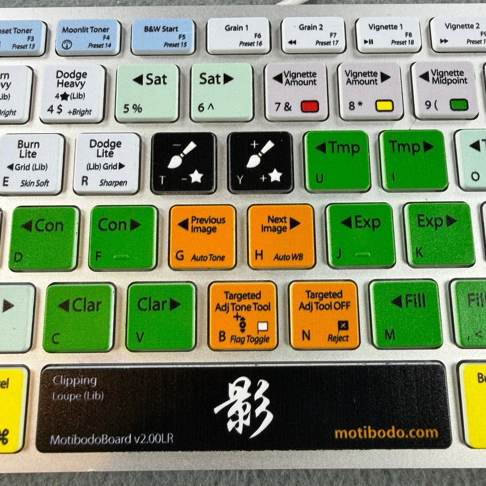 MotibodoBoard v2.00LR Adobe Lightroom Editing Keyboard Apple A1242 Wired USB‎